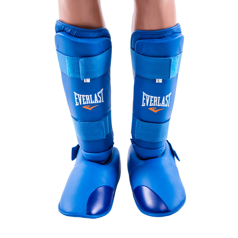 

Защита ноги Everlast (голень и стопа отдельно) Размер L синяя PU511
