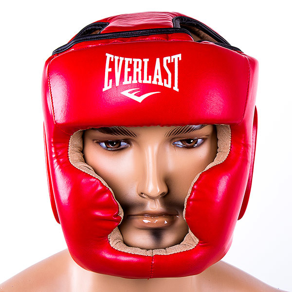 

Боксерский шлем закрытый Everlast (M) красный EVF475