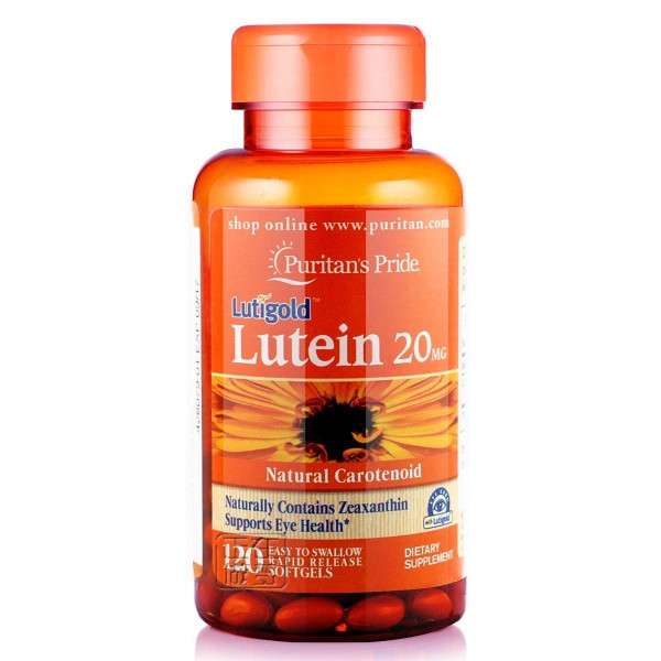 

Препарат для поддержки органов зрения Puritan's Pride Lutein 20 мг with Zeaxanthin 60 капсул (102937)