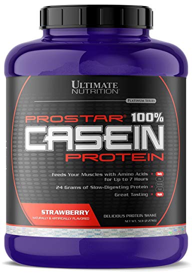 

Казеин Ultimate Nutrition Prostar 100% Casein 2270 грамм Клубничный (101638-2)