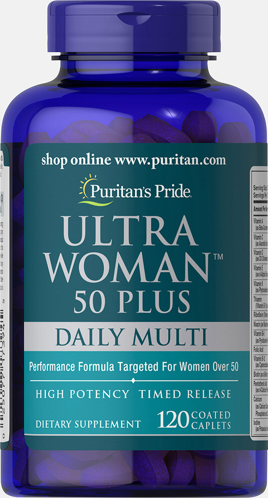 

Витамины для женщин Puritan's Pride Ultra Woman 50 Plus 120 капсул (103637)