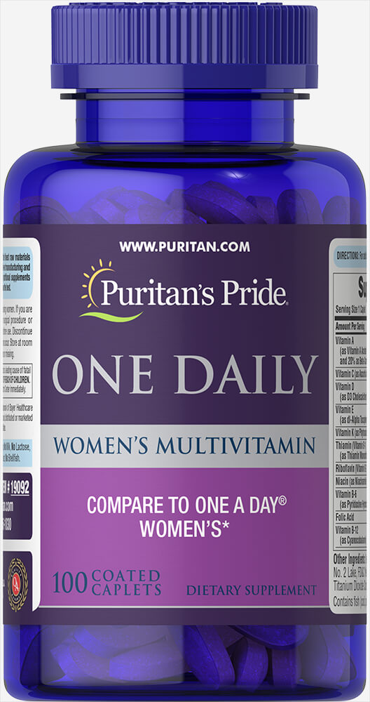 

Витаминно-минеральный комплекс Puritan's Pride Women's One Daily Multivitamins 100 капсул (102905)