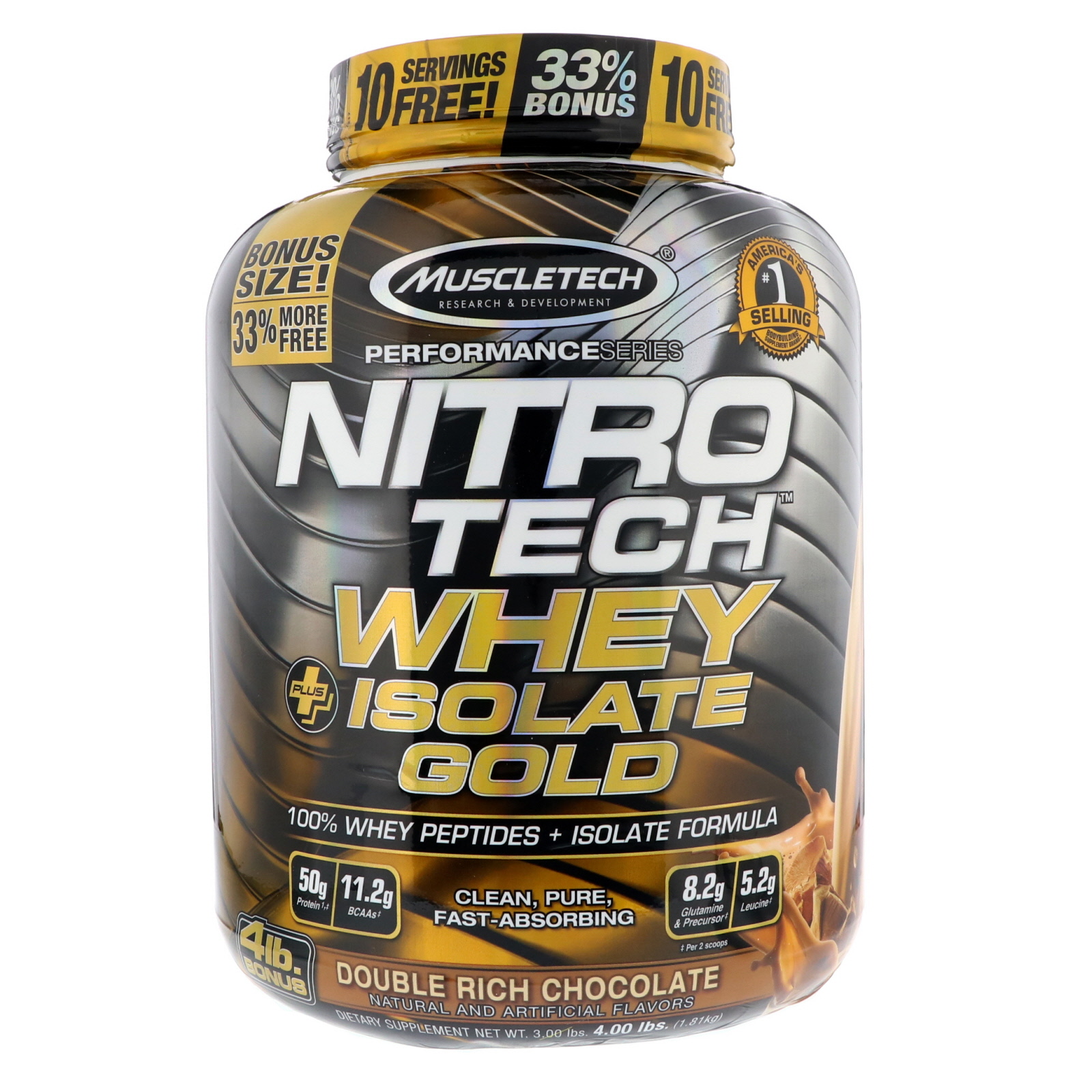 

Протеин MuscleTech Nitro Tech Plus Isolate Gold 1810 грамм Шоколад (104659-3)