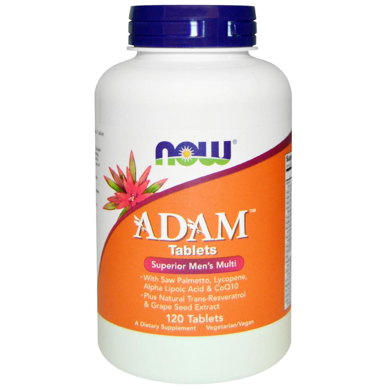 

Витамины для мужчин NOW Foods Adam 120 таблеток (104340)