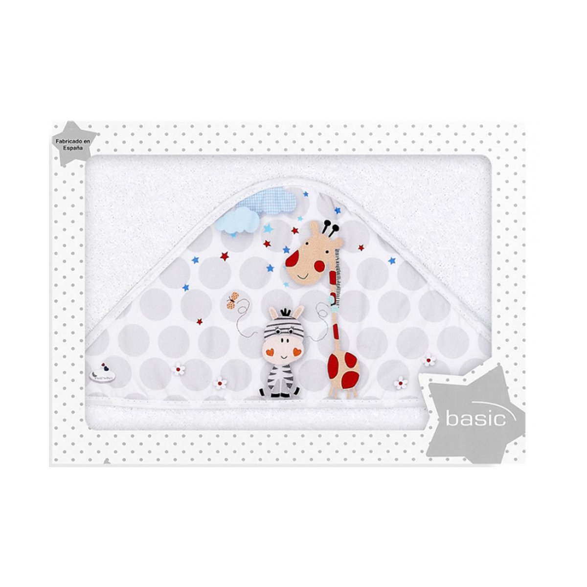 

Полотенце Interbaby Jungle 100x100 cм белое (01127-09)