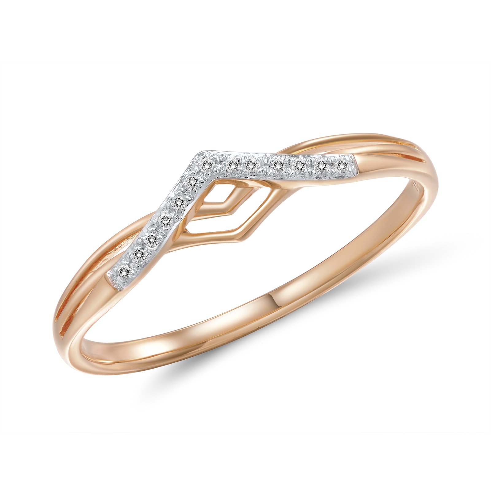 

Кольцо из красного золота с бриллиантами 562096, размер 16