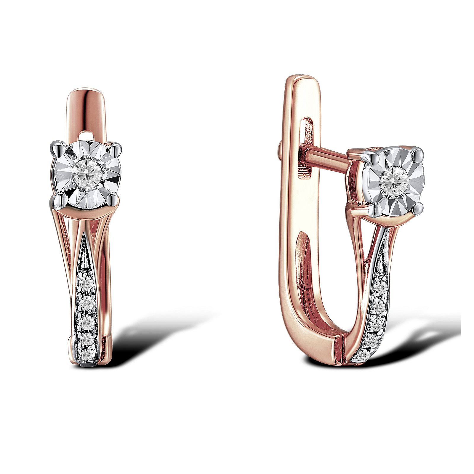 

Серьги из красного золота с бриллиантами 1550693