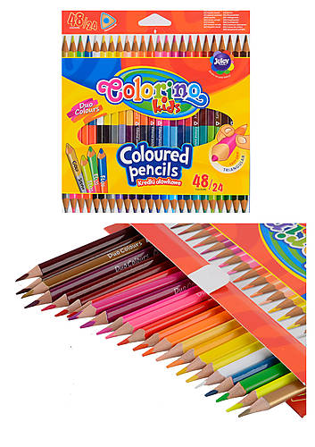 

Карандаши треугольные, цветные, 48 цветов Colorino (51705PTR)