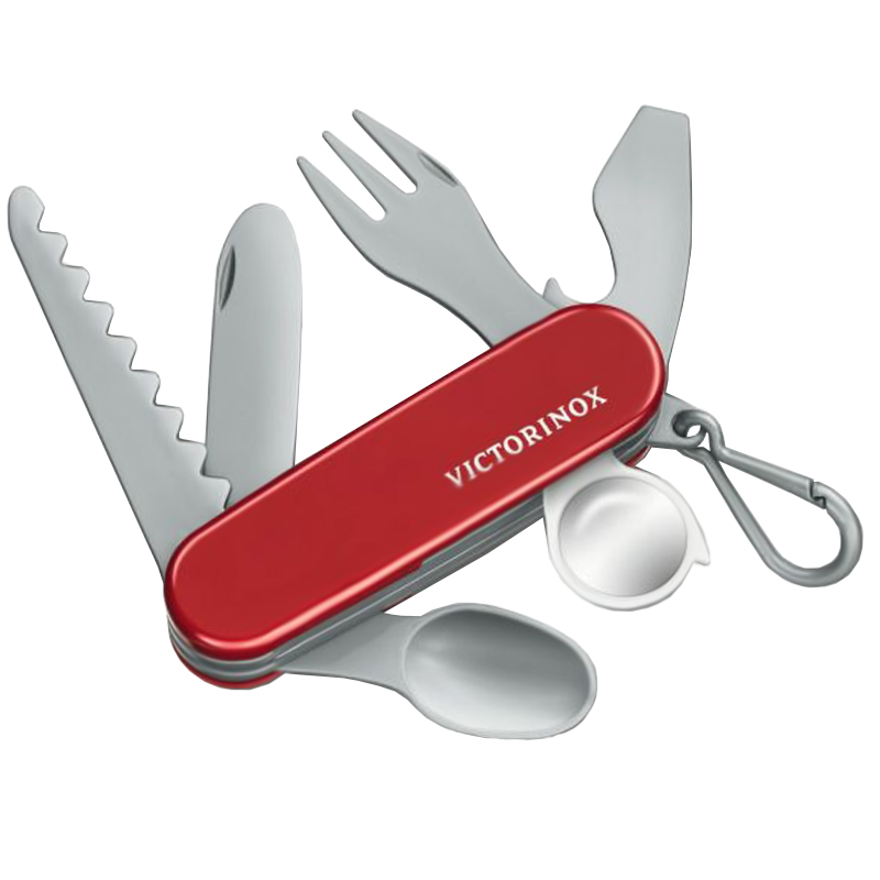 

Нож детский складной, мультитул Victorinox Pocket Knife Toy (113мм, 8 функций), красный 9.6092.1