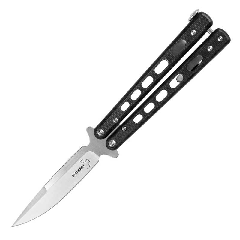 

Нож бабочка, балисонг Boker Plus Balisong Small (длина: 185мм, лезвие: 82мм), черный