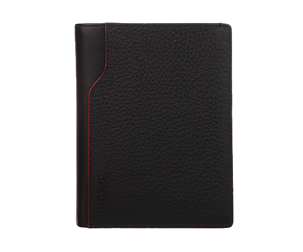 

Кошелек Buono Leather Black+Red (02-5255)