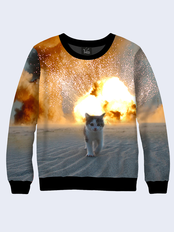 

Свитшот Cat and explosion - Vilno -  - 2895, Свитшот Cat and explosion - Vilno - L - 2895