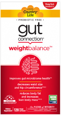 

Натуральная добавка Country Life Баланс веса Weight Balance Gut Connection 120 капсул (015794030232)