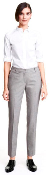 

Брюки H&M 0350082 32 Светло-серые