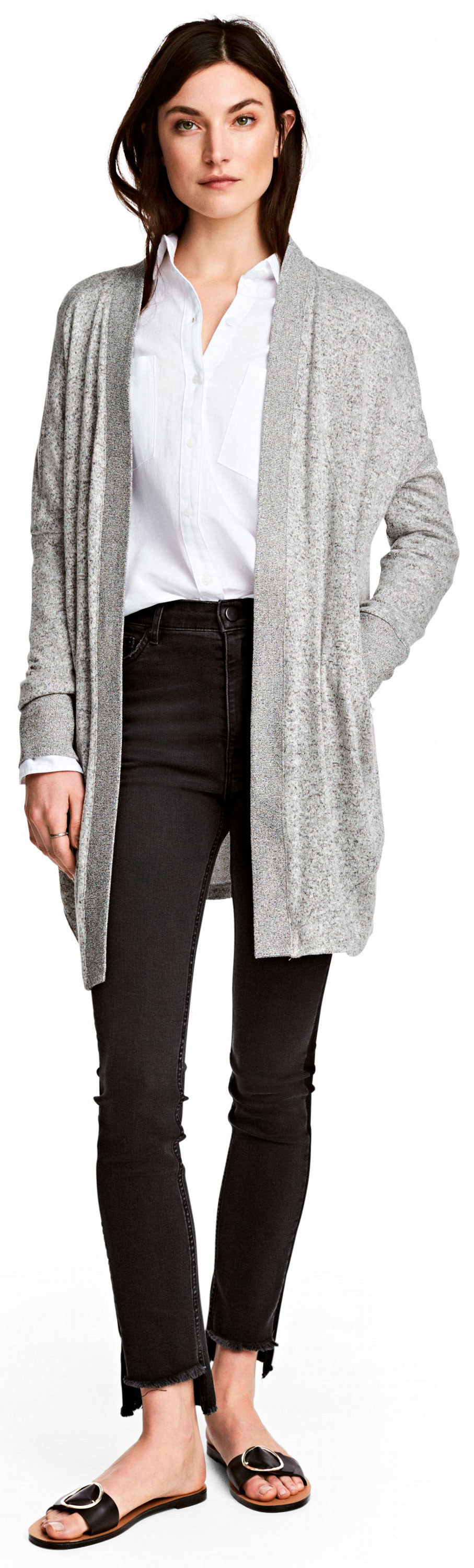 

Кардиган H&M 0502761 XS Светло-серый