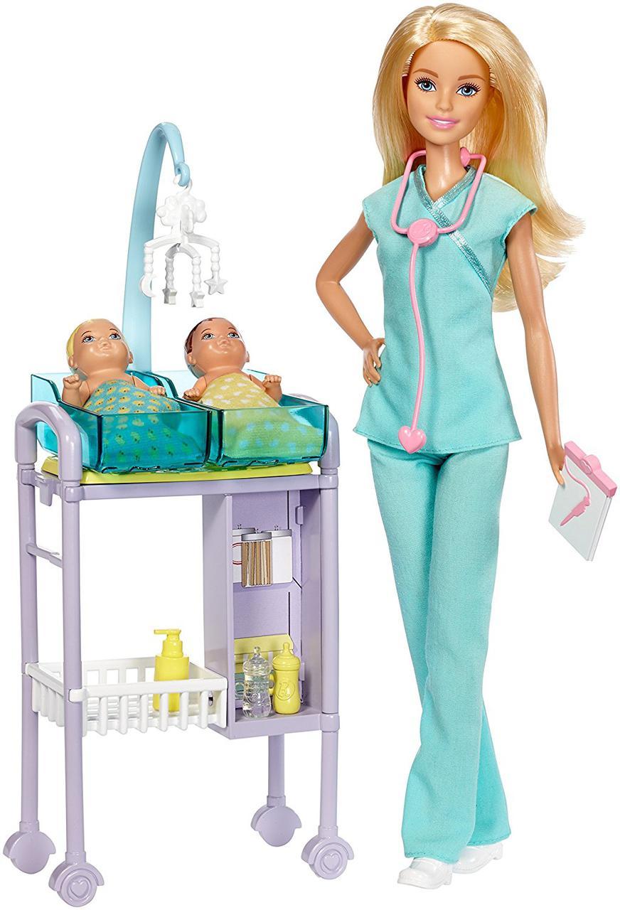 

Кукла Барби педиатр Barbie Baby Doctor Playset Mattel