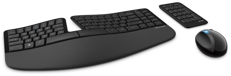 

Microsoft Wl Sculpt Ergonomic Desktop (L5V-00017) 155 г средний черный