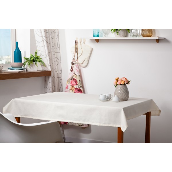 

Скатерть водоотталкивающая SoundSleep Geneva кремовая 110х140 cм