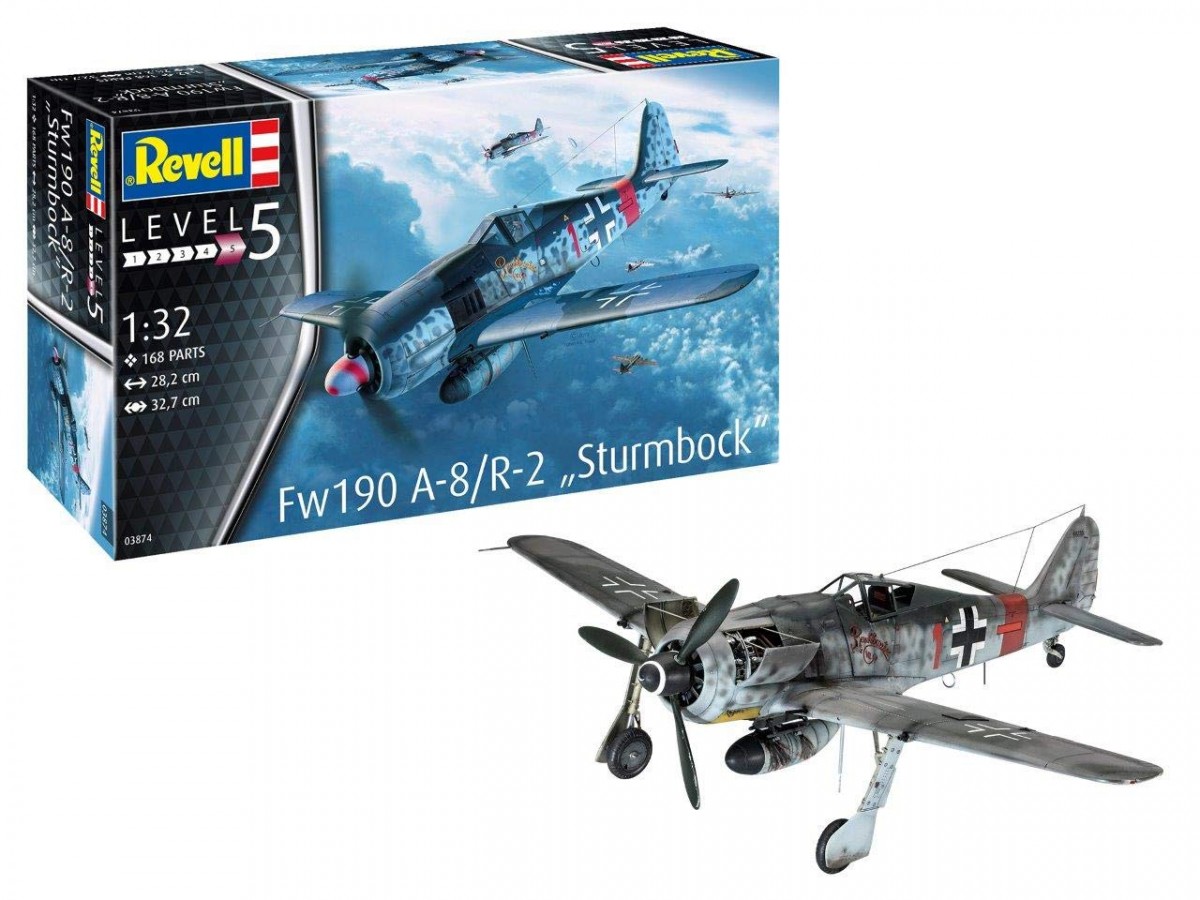 

Сборная модель Revell Немецкий истребитель Fw190 A-8 Sturmbock 1/32 (03874)