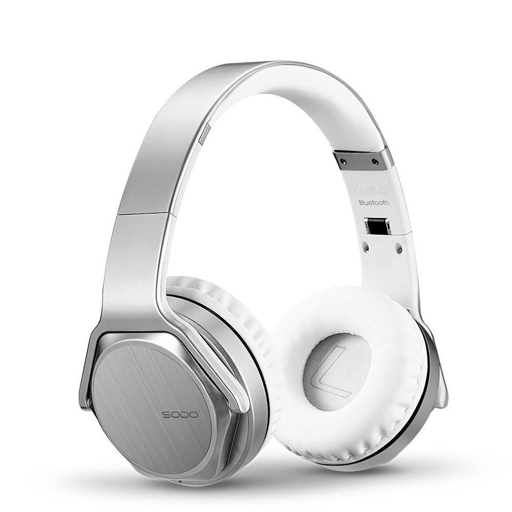 

Беспроводные наушники SODO MH3 Silver White Оригинал