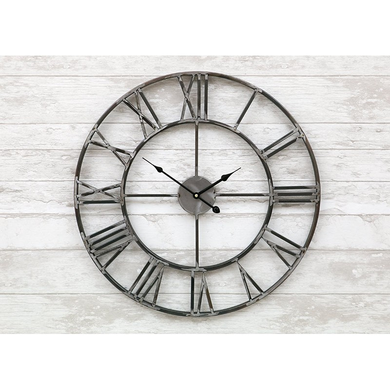 

Часы настенные металлические в стиле лофт Milano Grey 60 cm