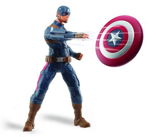 

Говорящая игрушка Капитан Америка 25 см, летающий щит - Captain America, The Winter Soldier, Hasbro