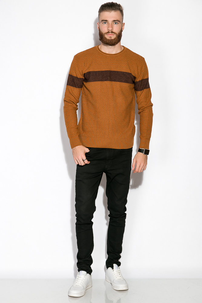 

Джемпер Time of Style 520F018 XL Светло-коричневый/чернильный