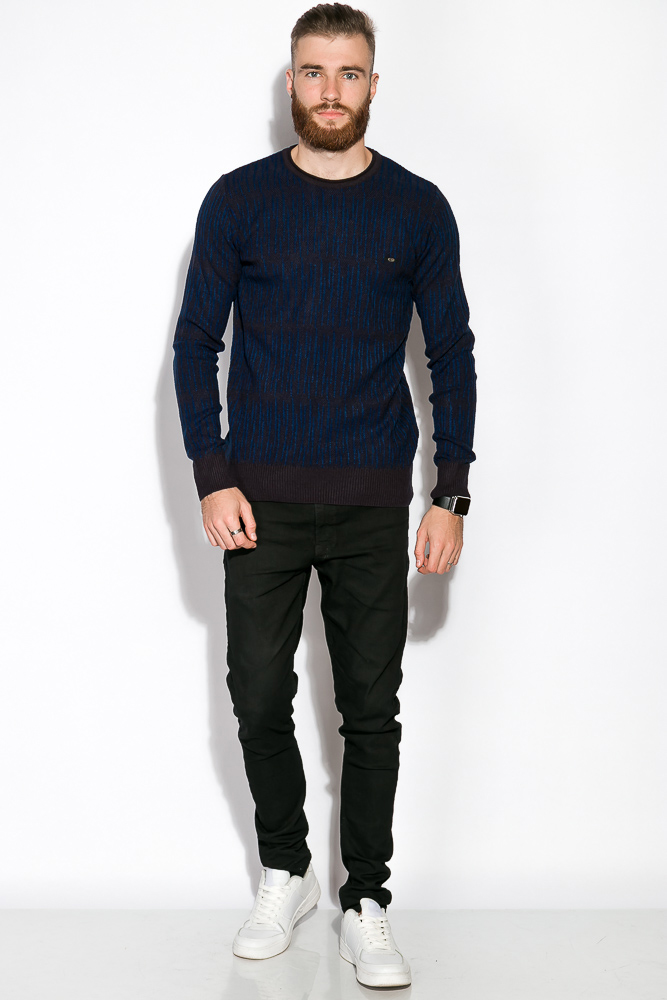 

Джемпер мелкой вязки Time of Style 520F012  Темно-синий-синий, Джемпер мелкой вязки Time of Style 520F012 XL Темно-синий-синий