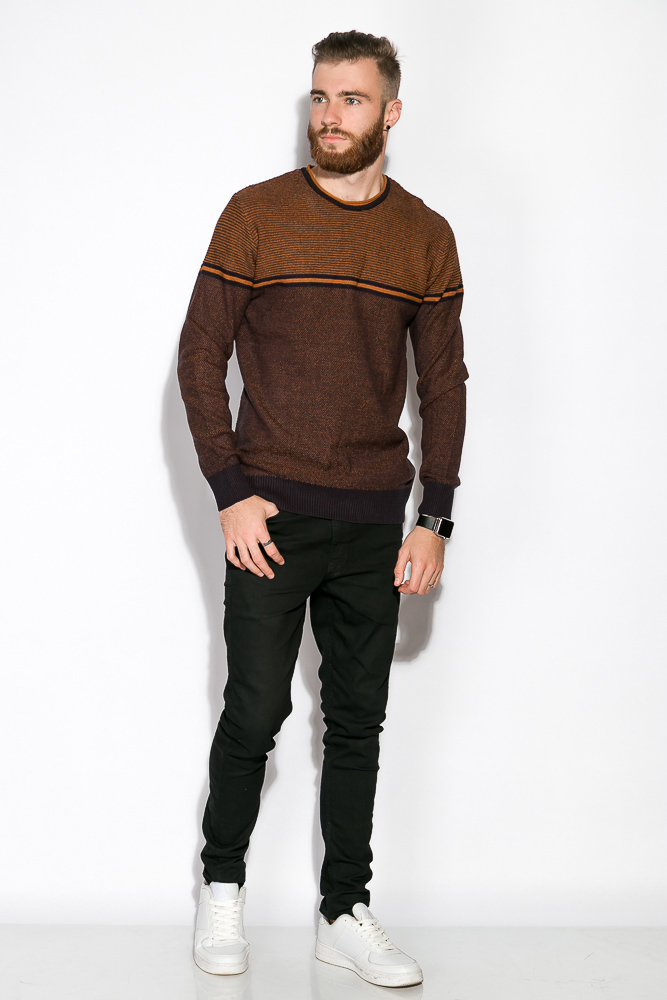 

Джемпер в стиле Casual Time of Style 520F019 L Светло-коричневый/темно-синий