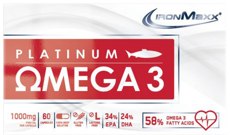 Акція на Жирные кислоты IronMaxx Platinum Omega 3 60 капсул (4260196295727) від Rozetka UA