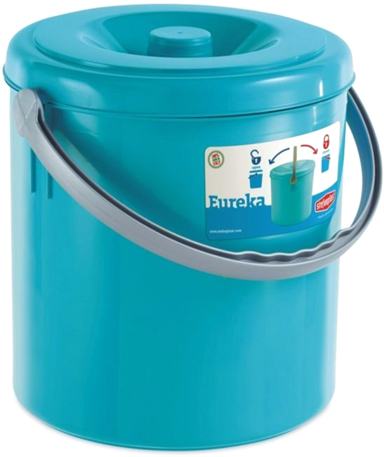 

Ведро с крышкой Stefanplast Eureka 30х31 см 20 л Синее