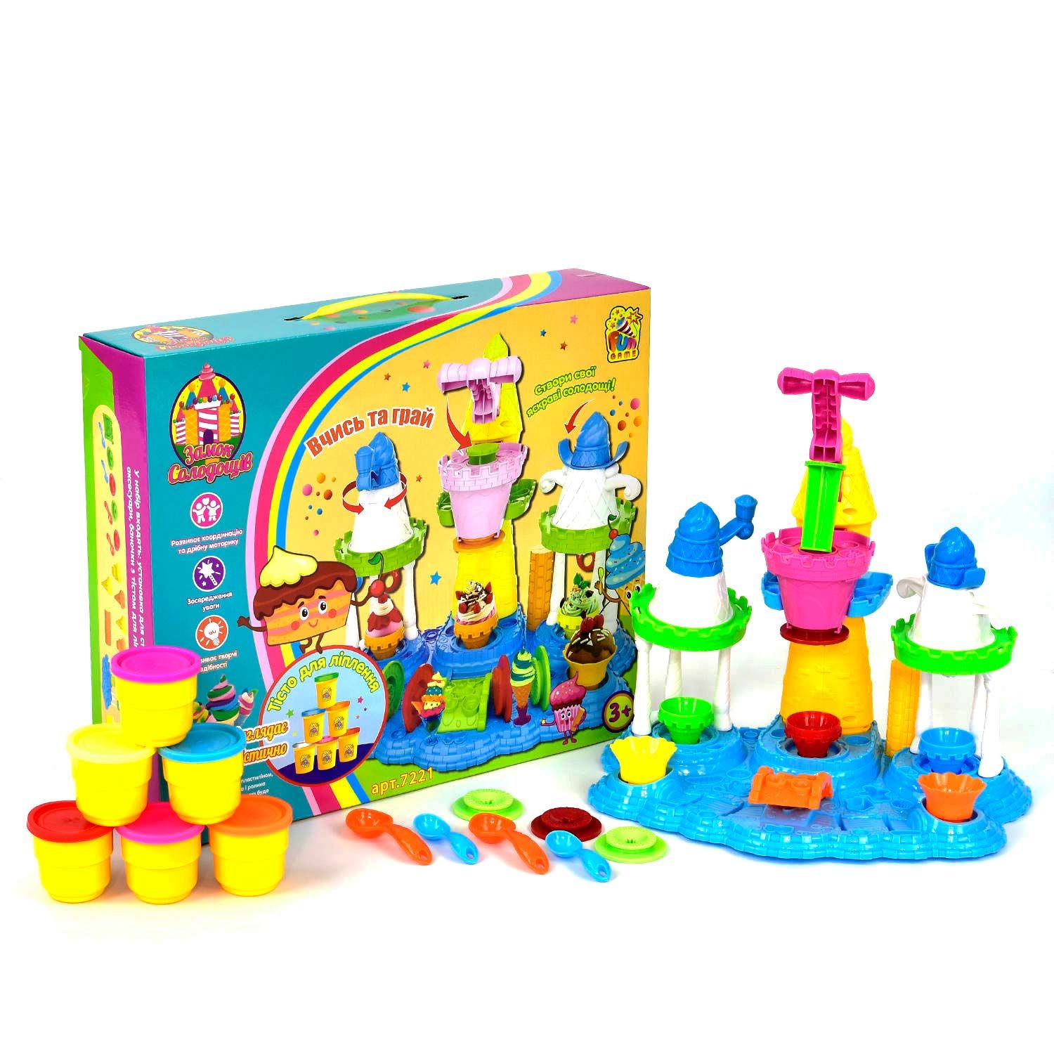 

Набор для лепки Fun Game Замок сладостей с аксессуарами (7221)