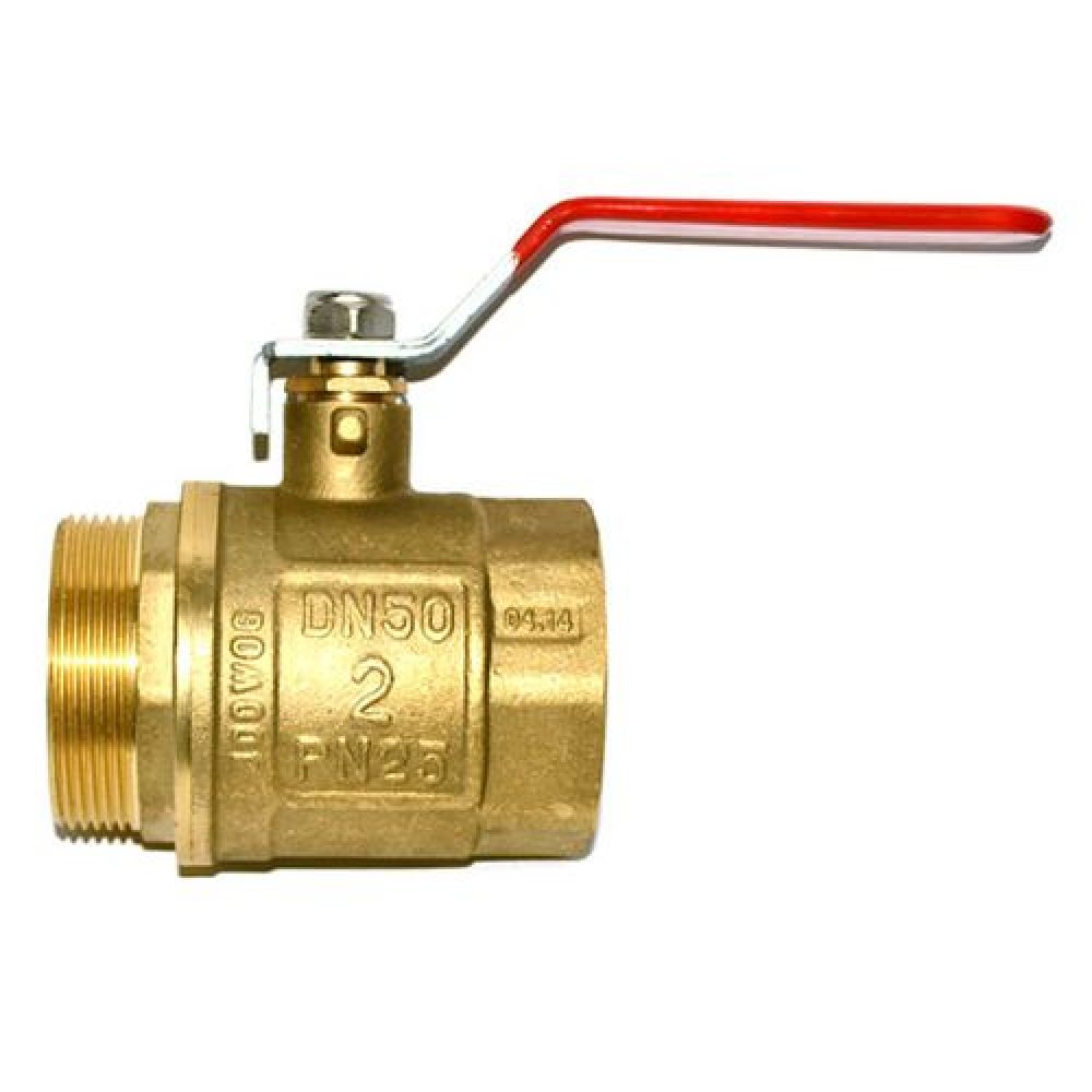 

Красный кран 2" ГШ Ручка Без никеля (4105)