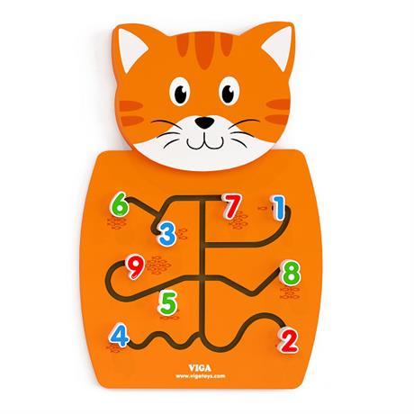 

Настенная игрушка Viga Toys "Кот с цифрами" (50676)