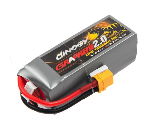 

Аккумулятор LiPo Dinogy G2.0 1800mAh 14.8V 4S 70C 33x35x90мм XT60