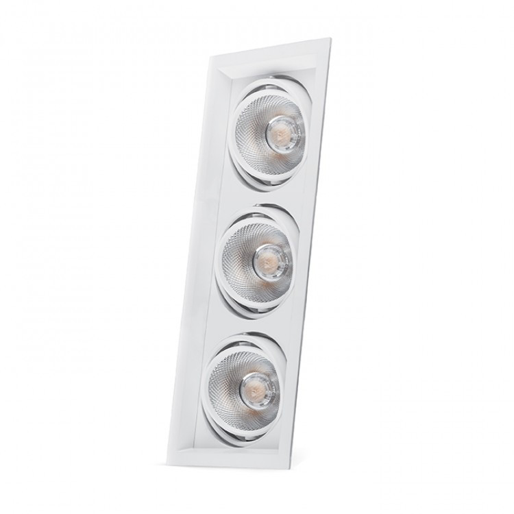 

Карданный светильник Feron AL203 3xCOB 20W белый