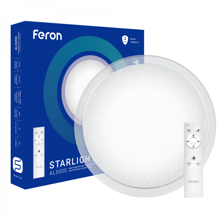 

Светодиодный светильник Feron AL5000 STARLIGHT 36W