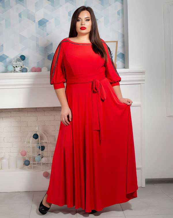 

Платье Angelina 10737-2 красное, Платье Angelina 10737-2 красное 56
