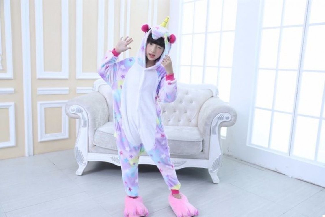 

Детская пижама кигуруми MY KIGU Eдинорог (с звездами) 120 см
