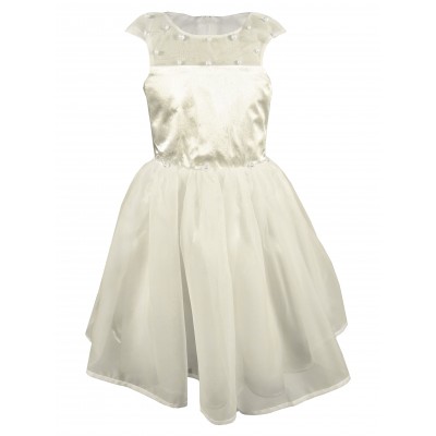 

Платье KidsCouture "БУСИНКА" 110 см Молочное
