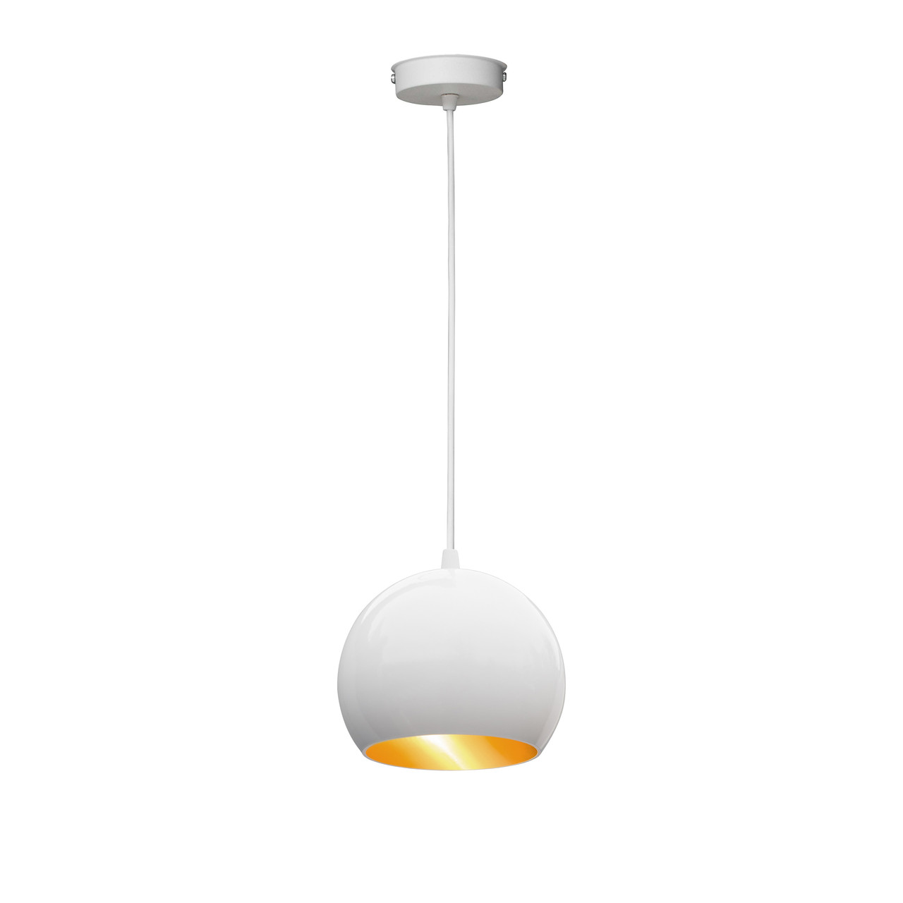 

Светильник подвесной Msk Electric Шар NL 1512 WH+GD ширина 150mm