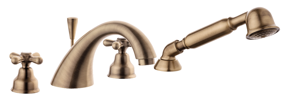 

Смеситель для ванны Emmevi Deco Classic BR12120 с/акс (бронзовый)