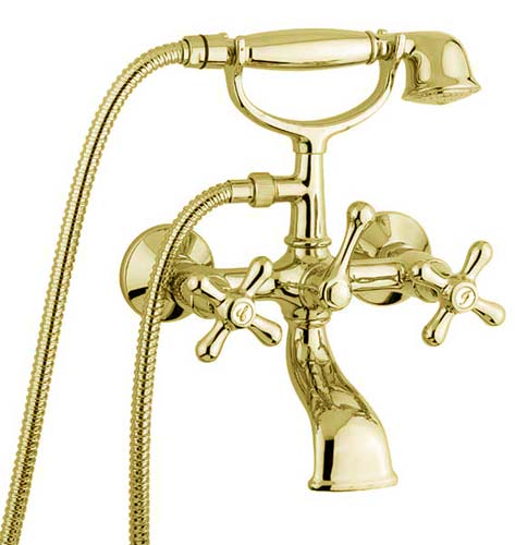 

Смеситель для ванны Emmevi Deco Classic OR12011 низкая с/акс (золото)