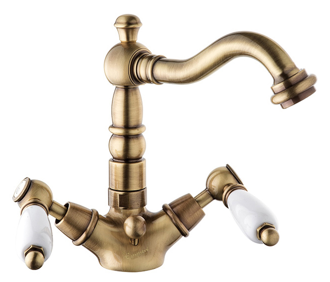 

Смеситель для умывальника Emmevi Deco ceramica BR121615 (бронза)