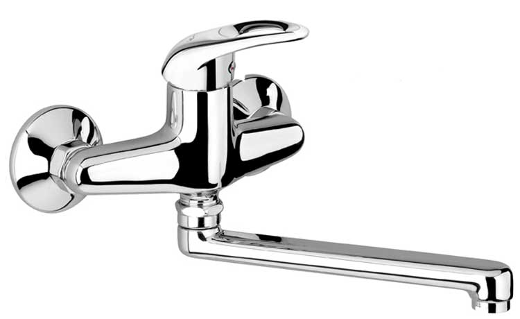 

Смеситель для кухни Emmevi Giglio SC8005G настенный 220мм (мат-хром)