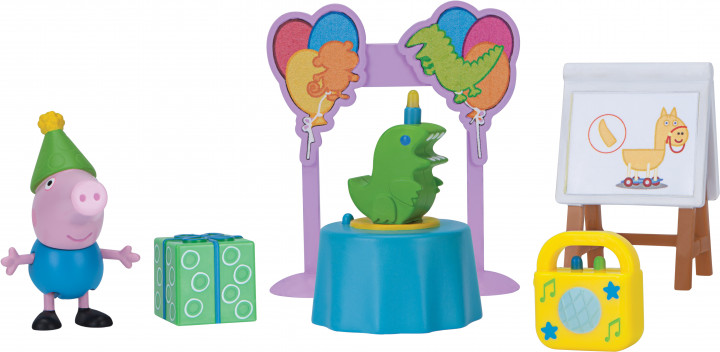 

Игровой набор Peppa - ДЕНЬ РОЖДЕНИЯ ДЖОРДЖА (фигурка Джорджа, аксессуары) 97013