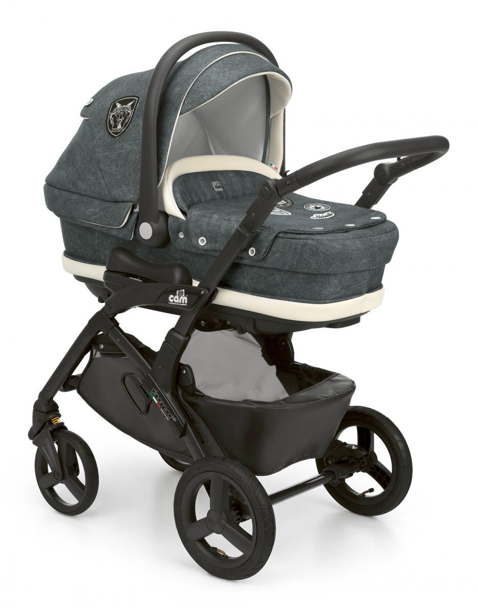 

Универсальная коляска 3 в 1 DINAMICO UP TOP, Cam (джинс меланж)