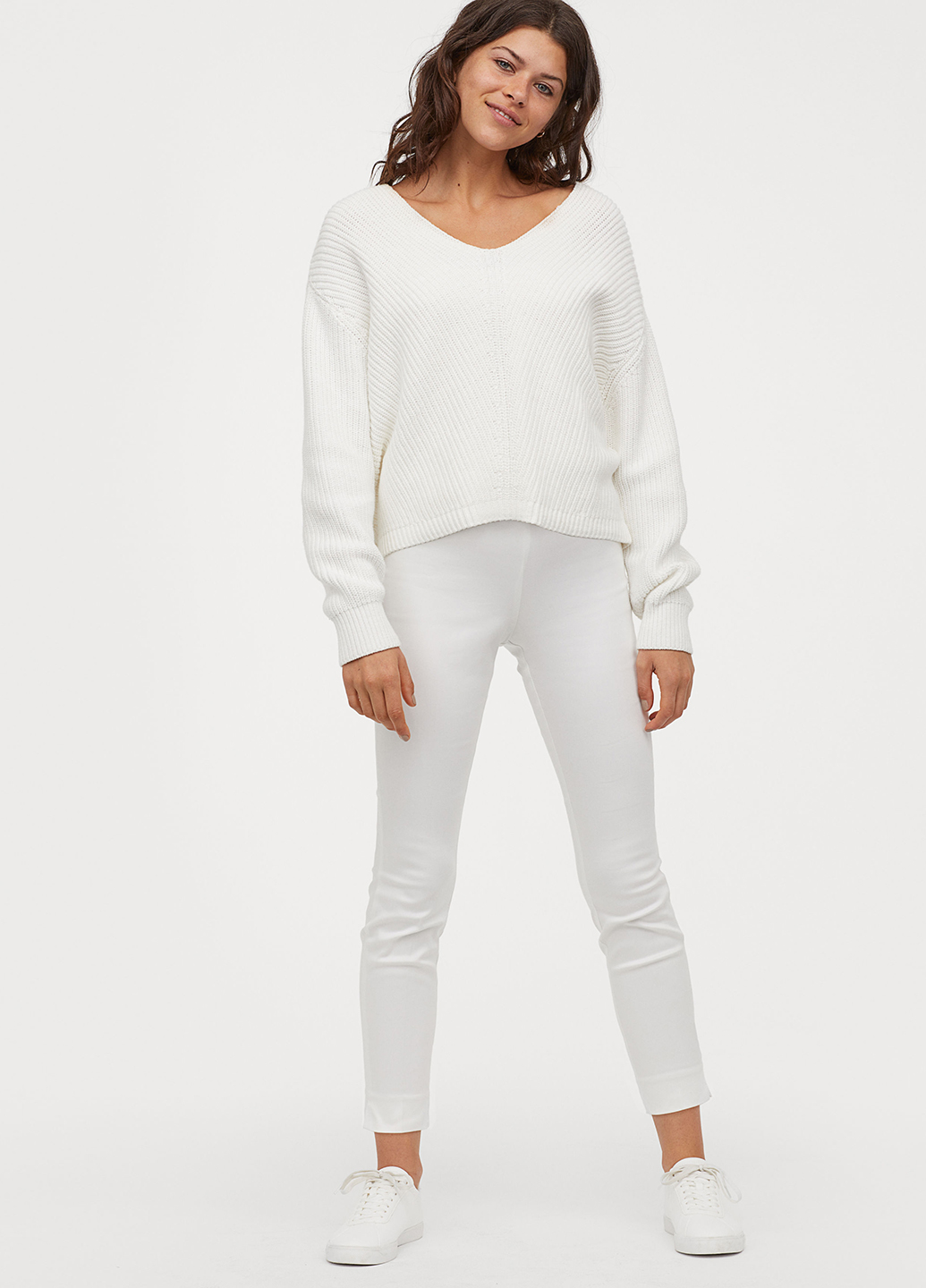 

Брюки H&M 42 Белый 0573716_белый