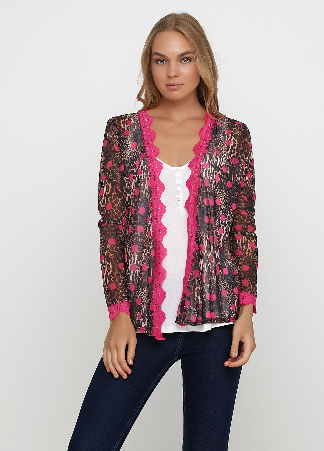 

Накидка boohoo 40 Розовый QC1132696_леопард_03