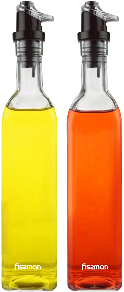Акція на Набор бутылок Fissman для масла и уксуса 2 х 500 мл (6513) від Rozetka UA